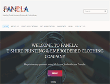 Tablet Screenshot of fanela.co.uk